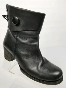 Bed Stu Cobbler Series Womens Ankle Boots Black Leather Size 6.5 - Picture 1 of 11