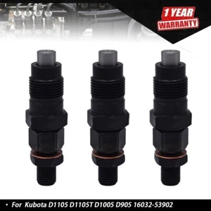 Juego de 3 inyectores de combustible para Kubota D1105 D1105T D1005 D905 16032-53902 - Imagen 1 de 6