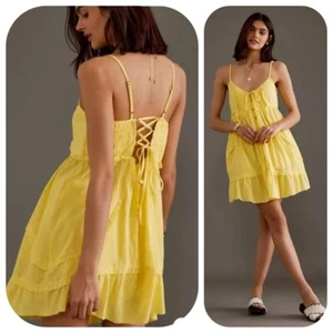 NEW Anthropologie Gauzy Cover-Up Mini Sundress Dress Size XL, $68, cotton - Picture 1 of 9