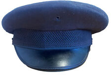 Vintage Military Hat Brow W/ Black Bill unbranded