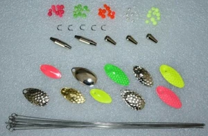 80 piezas construcción giratoria, en línea + hojas giratorias francesas, articulaciones, cuentas, pesas, eje - Imagen 1 de 2