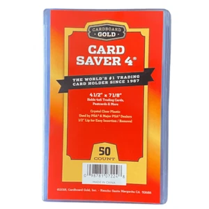 Card Saver 4 IV Cardboard Gold CBG 4x6 THICK CARD Grading Holder - 50 Count - Picture 1 of 4