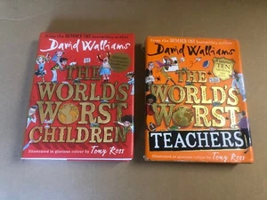 JOB LOT DAVID WALLIAMS BOOKS THE WORLDS WORST CHILDREN THE WORLDS WORST TEACHERS - Bild 1 von 6