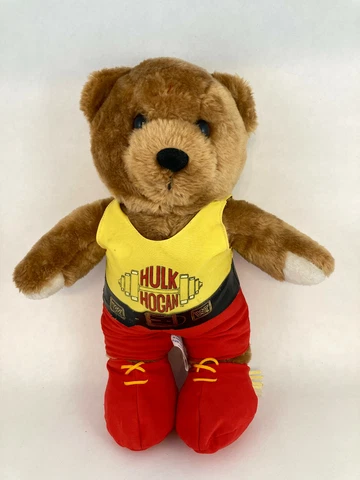 Vintage Hulk Hogan WWF Plush Bear 1991 TitanSports Cover