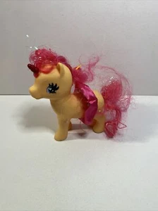 My Little Pony 1981 Orange Toy Vintage L-16-81 Pink Glitter Hair Star Logo - Picture 1 of 5