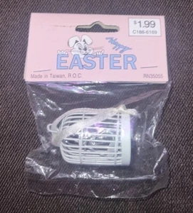Happy Easter- Decorative White Bird Cage-Arts & Crafts *NEW* - Picture 1 of 3