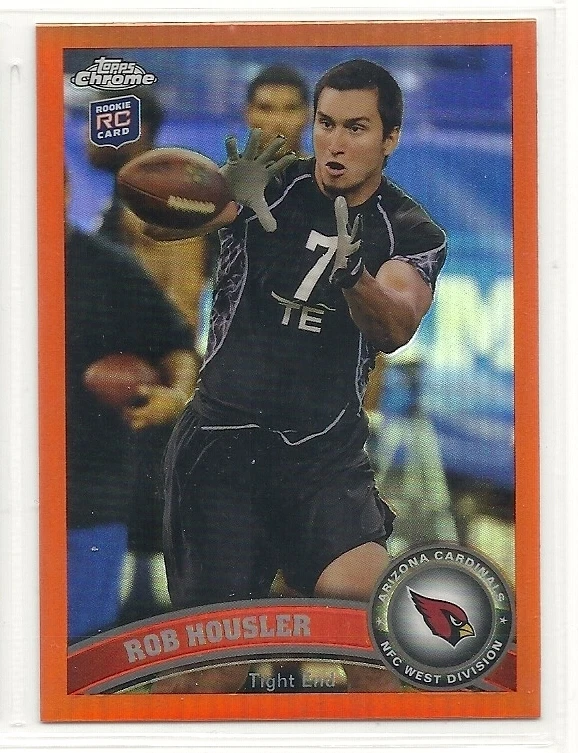 2011 Topps Chrome - Orange Refractor - #3 - Rob Housler - Arizona Cardinals - Image 1 of 1