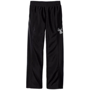 Under Armour Boy’s Black/ Steel UA Storm Armour Fleece Big Logo Sweatpant - Picture 1 of 2