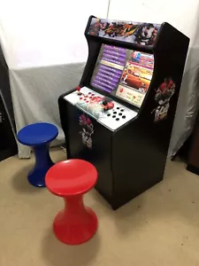 2 X NEW ARCADE MACHINE RETRO STOOLS TABLETOP COCKTAIL PICK UP OR POST FOR$25 - Picture 1 of 11