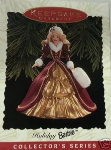 Adorno Hallmark Keepsake HOLIDAY BARBIE SERIE COLECCIONISTAS 1996 Hecho a mano #4 - Imagen 1 de 2