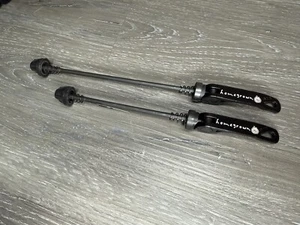 Homegrown Ano Black Bike Bicycle Quick Release Skewer Set 100 135 Schwinn Repop - Picture 1 of 3
