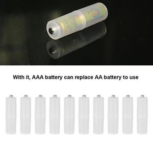 10PCS AAA zu AA Zelle Batterie Konverter Adapter Batterien Halter Fall Switcher - Bild 1 von 12
