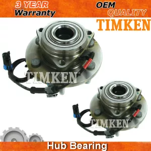 2pc TIMKEN Front Wheel Hub & Bearing Assembly fit Silverado 1500 Sierra Suburban - Picture 1 of 8