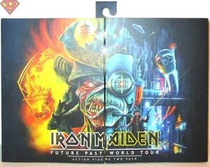 CYBORG & SAMURAI EDDIE Iron Maiden Future Past World Tour 7" Figure 2-pk 2024 - Picture 1 of 19