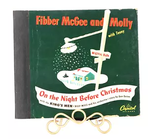 Capitol Record 78 rpm Set Fibber McGee & Molly Night Before Christmas - Bild 1 von 9