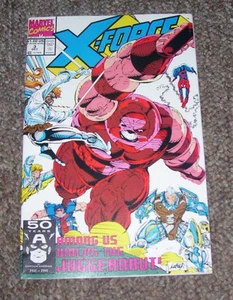 X-FORCE #03, Juggernaut, Spider-man, Rob Liefield, Marvel 1991 Direct Edition - Picture 1 of 3