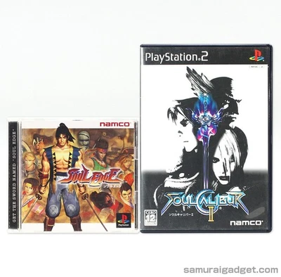 Soul Blade -Soul Edge- (PS1) & Soulcalibur 2 (PS2) [JPN NTSC-J] PlayStation (II) - Image 1 of 4