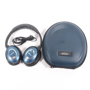 Bose QC15 QuietComfort 15 Limited Edition Blue Wired Over-ear Headphones w/Case - Picture 1 of 8