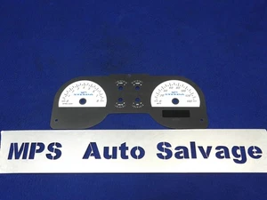 2005-2009 Ford Mustang GT Steeda Instrument Cluster Wht Face Overlay 140mph I13 - Picture 1 of 9