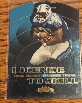 2000 Fleer Showcase #8 LS Eddie George License to Skill - Image 1 of 2