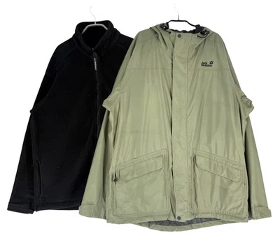 Chaqueta polar Jack Wolfskin unisex con capucha Texapore 2 en 1 talla XL Foto 1 de 4