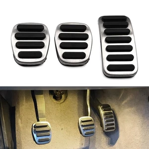 Stainless Steel Car Clutch Brake Gas Pedals Cover For Volvo S40 V40 C30 XC30 - Picture 1 of 9