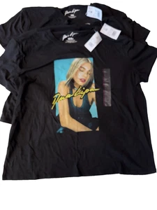 Lote de camisetas gráficas Dua Lipa XS M XL negras música pop merch ajuste atlético nuevas con etiquetas - Imagen 1 de 4