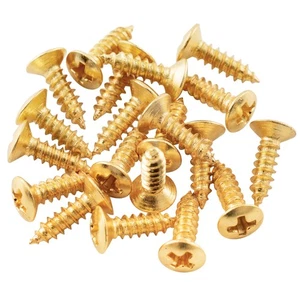 Musiclily 20Pcs Gold 2.5x10mm Metric Guitar Mounting Screw For Epiphone Les Paul - Picture 1 of 4