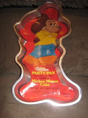 Vintage Wilton Disney Mickey Mouse Kuchenform Metall - Bild 1 von 3