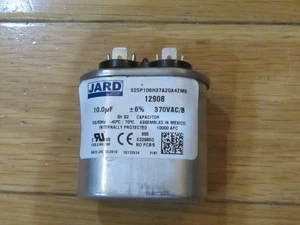 Nuevo condensador de funcionamiento del motor JARD 12908 10.0UF 370V ovalado! ¡COMO NUEVO EN CAJA! ¡El más cool! - Imagen 1 de 3