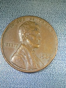 1964 One Cent Cud Obverse - Picture 1 of 3