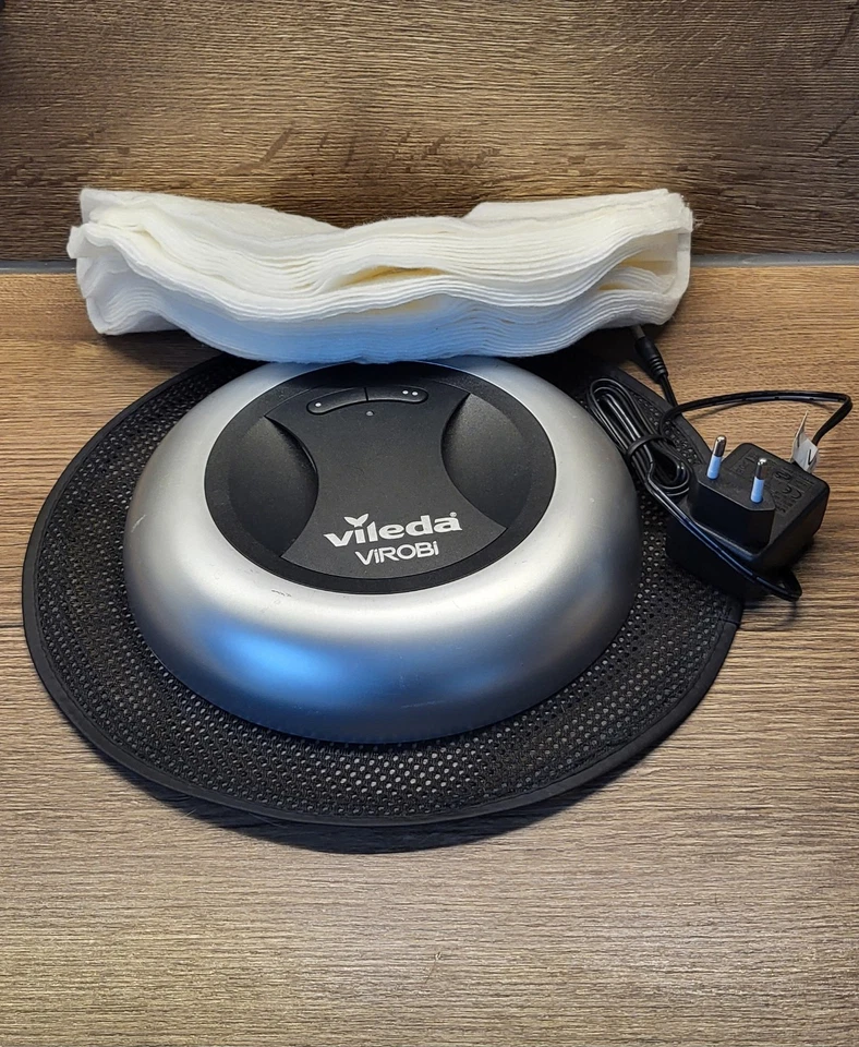 Vileda Virobi + 1 6 Pads + Ladegerät  Putztücher Tücher Staub Wischroboter - Bild 1 von 1