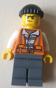 Lego man city minifigure orange vest - Bild 1 von 1
