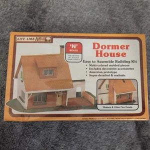 Life Like Trains 7413 N Scale Dormer House Kit New - Picture 1 of 2