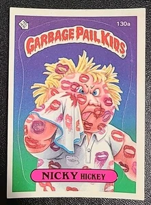 Nicky Hickey 1986 Topps Garbage Pail Kids Serie 4 #130a GPK  - Imagen 1 de 2