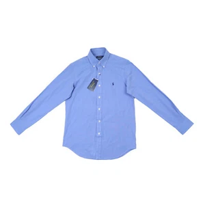 Polo Ralph Lauren Classic Fit Poplin Button Down Shirt Navy Size S 400144 - Picture 1 of 2