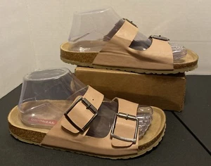 UNION BAY Sandals Womens 7.5 M MELISSA Double Buckle Casual Slip On Slide Pink - Picture 1 of 11