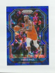 Panini Prizm Blue Ice Prizm Chris Paul 2020-21 #d 009/125 Oklahoma City Thunder - Imagen 1 de 2
