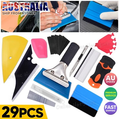 Car Window Tint Tools Kit Scraper Squeegee Film Tinting Vinyl Wrap Installation - image 1 of 4