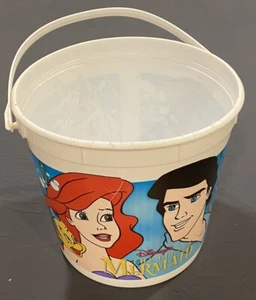 Vintage The Little Mermaid AMC Popcorn Bucket RARE 80s 90s Disney READ - Picture 1 of 8