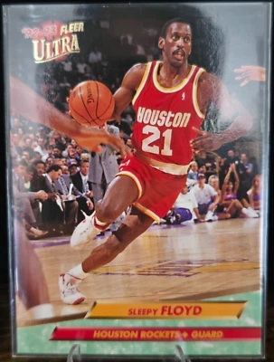 Fleer - 1992 - Sleepy Floyd - #69 Houston Rockets - Card - Image 1 of 2