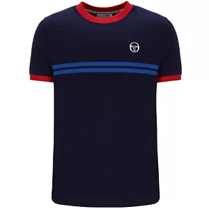 SERGIO TACCHINI Supermac T-Shirt MARITIME BLUE/ADRENALINE/NAUTICAL BLUE - Picture 1 of 5
