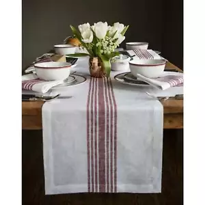 Solino Home 100% Pure Linen Table Runner for Summer Dining Kitchen, Farmhouse - Picture 1 of 57