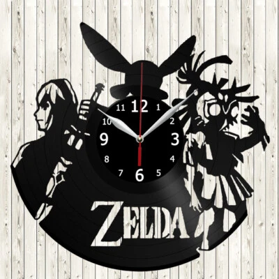 Zelda Vinyl Record Wall Clock Decor Handmade 4092 - Image 1 of 4