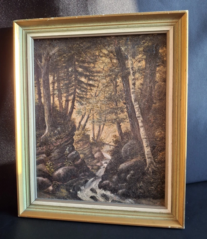 Altes Ölgemälde *Waldstück * - Bild 1 von 4