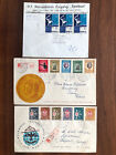 3 X INDONESIA OLD COVER COLLECTION LOT FDC REGISTERED TO CHINA EUROPE !!