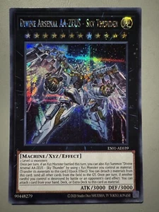 YUGIOH DIVINE ARSENAL AA-ZEUS - SKY THUNDER ASIA ENGLISH ES01-AE039 SECRET RARE - Picture 1 of 3
