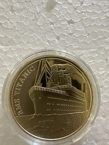 Historical Voyage Of The “Titanic” Collectible Coin Showing Beginning To End - Picture 1 of 7