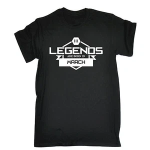 Legends Are Born In March T-SHIRT Geburtstag Monat Witz Tee Geschenk Geburtstag - Bild 1 von 9