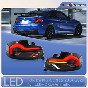 Smoked LED GTS Tail Lights For BMW 2 Series F22 F23 F87 M2 2014-2021 Rear Lamps - Picture 1 of 21